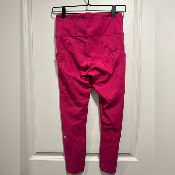 Lululemon Fast and Free 5 Pocket Pink Leggings 23” - Picture 3 of 7